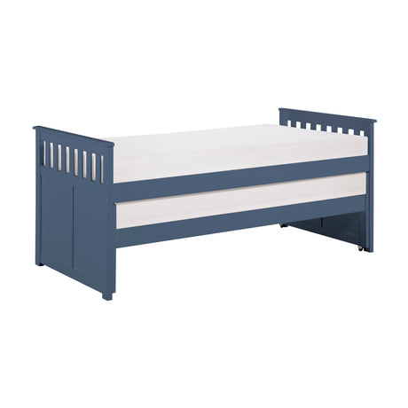Nora Blue Twin/Twin Bed by Homelegance at Eve Furniture