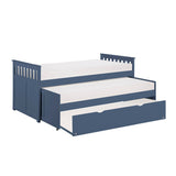 Nora Blue Twin/Twin Bed