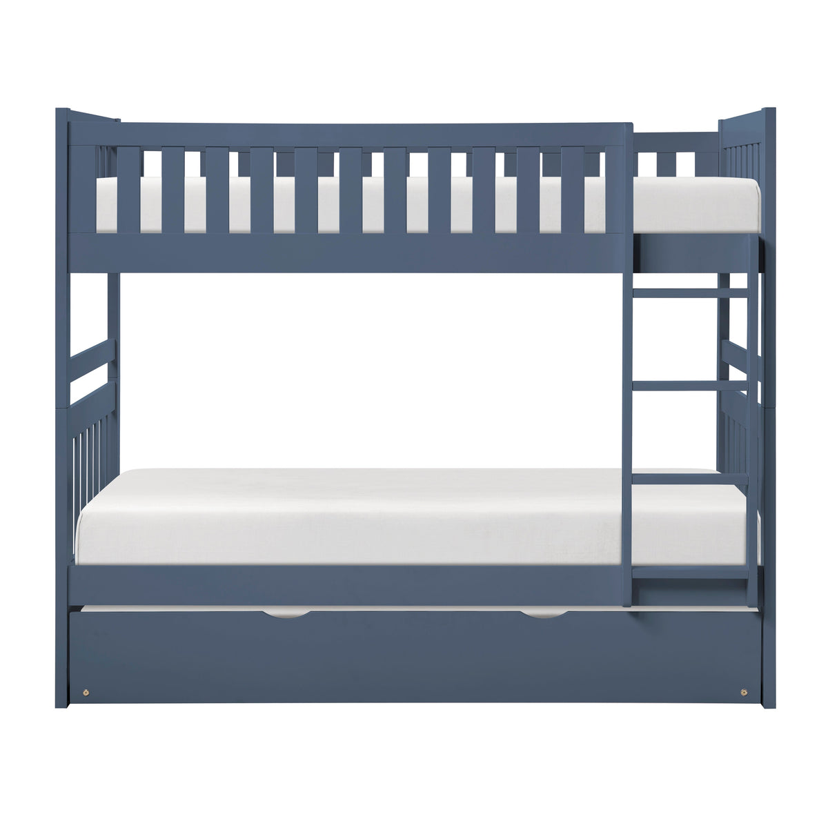 Nora Blue Twin/Twin Bunk Bed by Homelegance at Eve Furniture