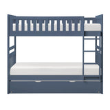Nora Blue Twin/Twin Bunk Bed by Homelegance at Eve Furniture