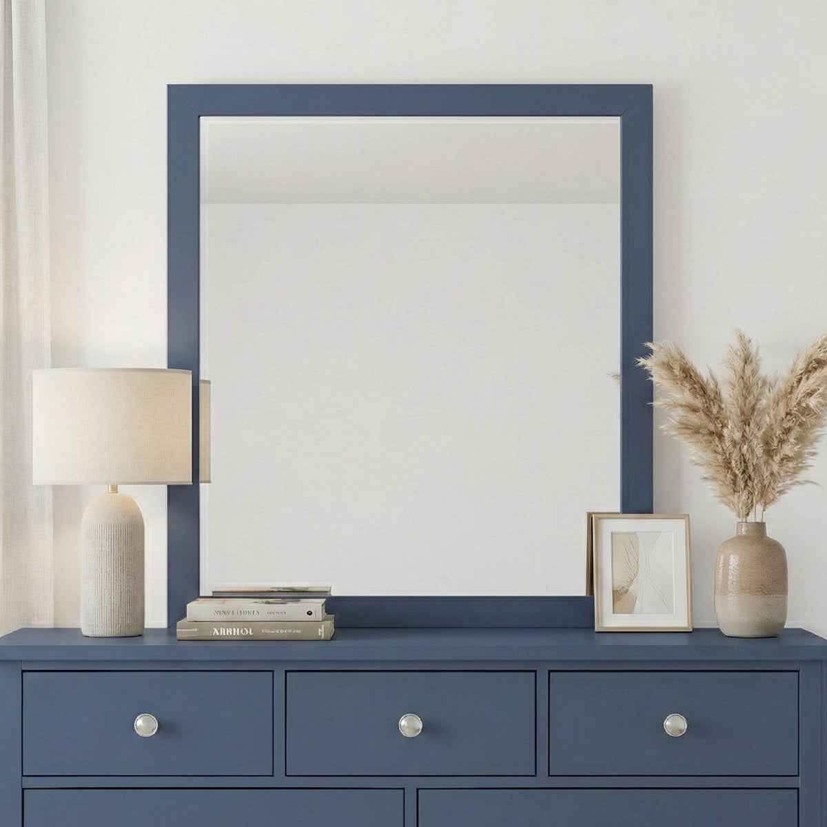 Nora Blue Wide Mirror by Homelegance at Eve Furniture