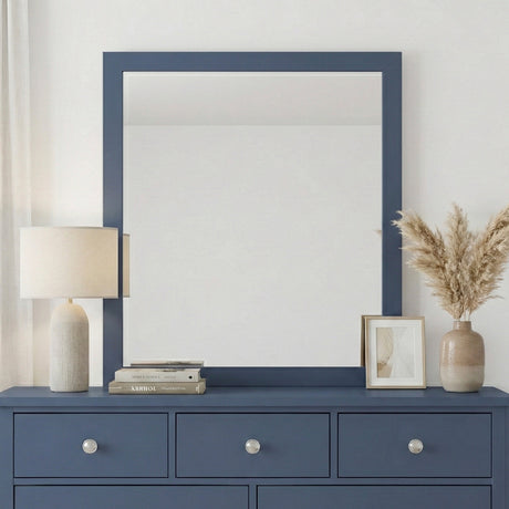 Nora Blue Wide Mirror by Homelegance at Eve Furniture