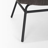Nora Charcoal Fabric w/ Matte Black Metal Legs Accent Chair by Mercana at Eve Furniture