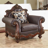 Nora Cherry Living Room Chair by Cosmos Furniture at Eve Furniture