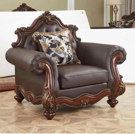 Nora Cherry Living Room Chair by Cosmos Furniture at Eve Furniture