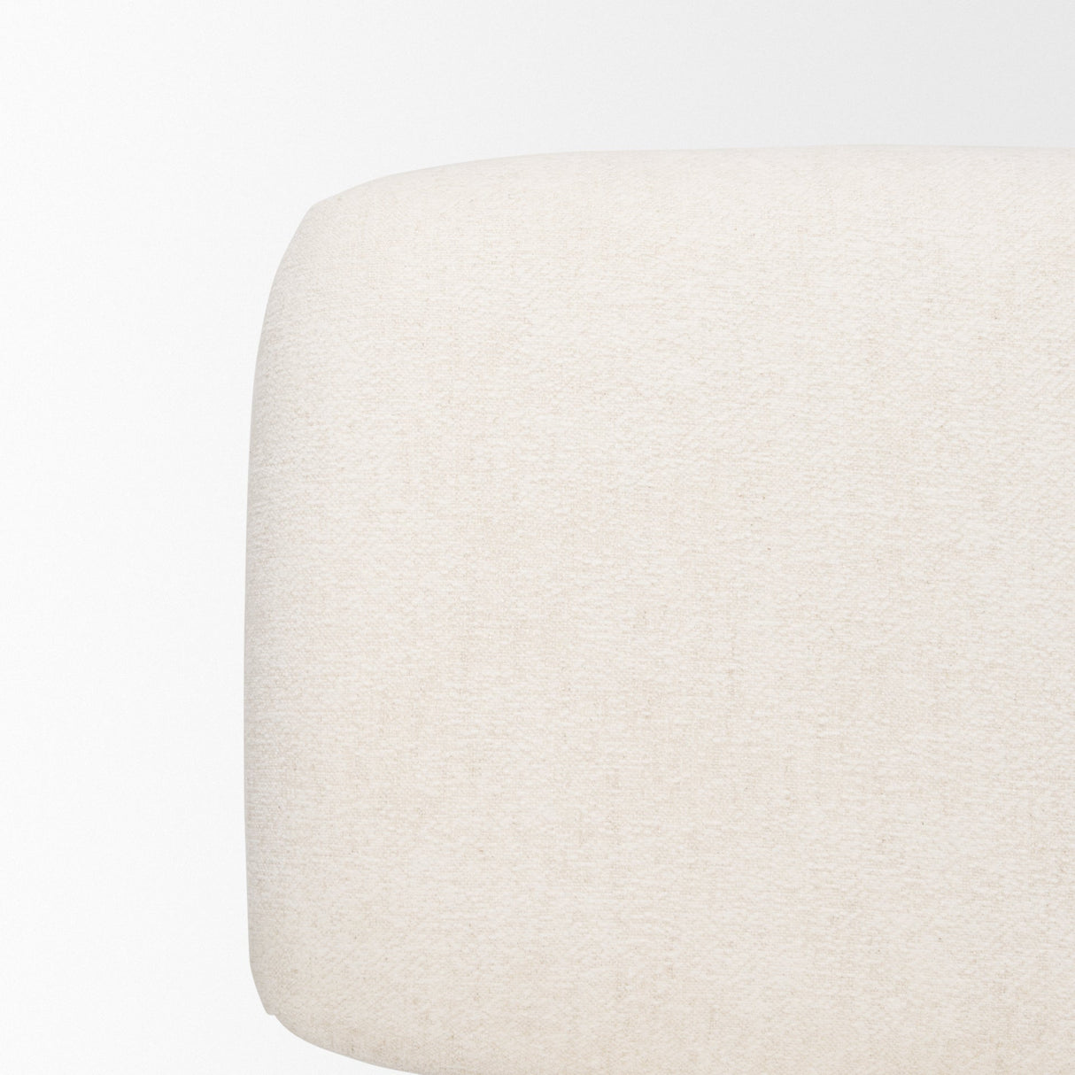 Nora Cream Fabric w/ Matte Black Metal Legs Accent Chair by Mercana at Eve Furniture