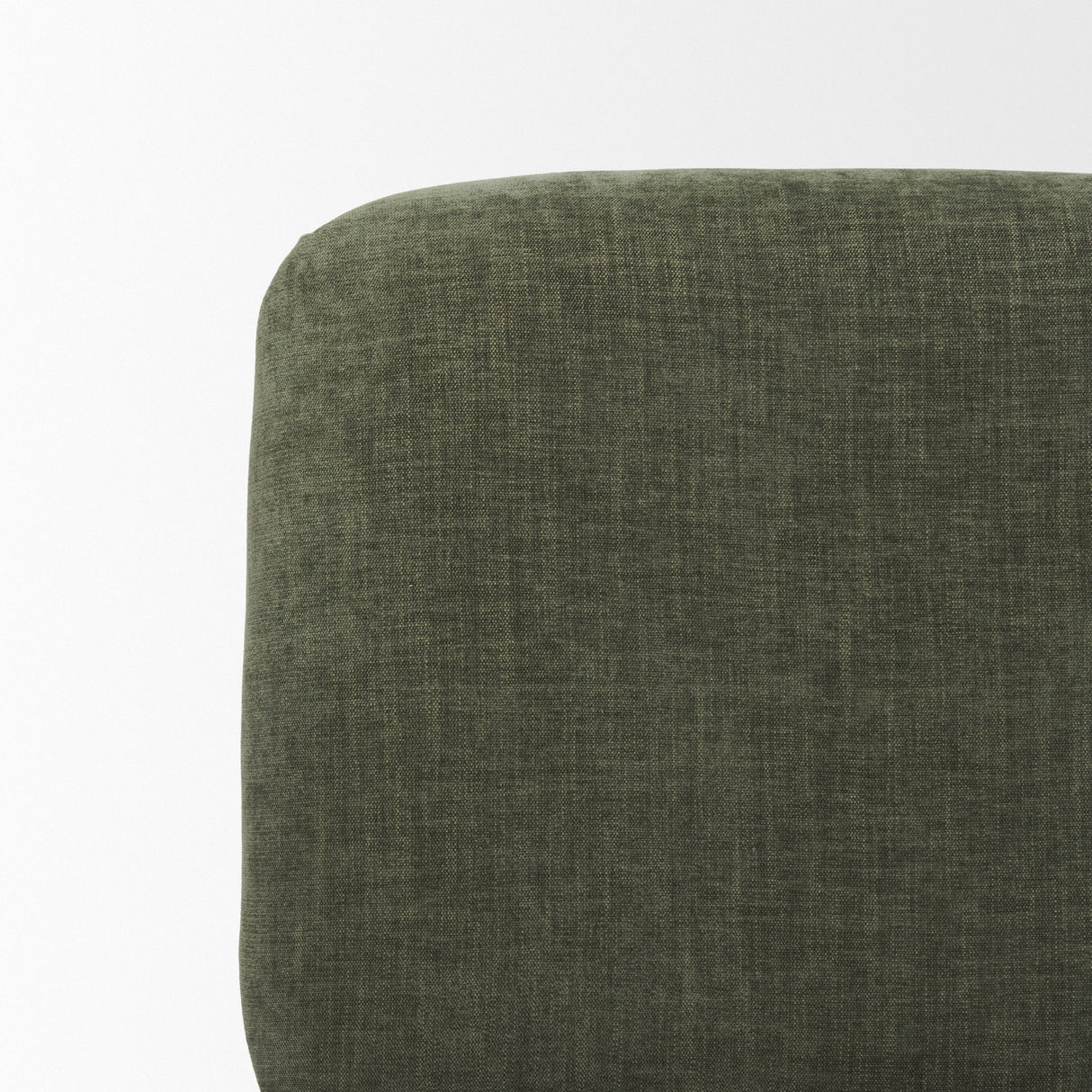 Nora Forest Green Fabric w/ Matte Black Metal Legs Accent Chair by Mercana at Eve Furniture