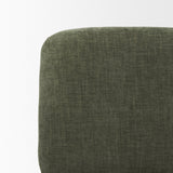 Nora Forest Green Fabric w/ Matte Black Metal Legs Accent Chair by Mercana at Eve Furniture