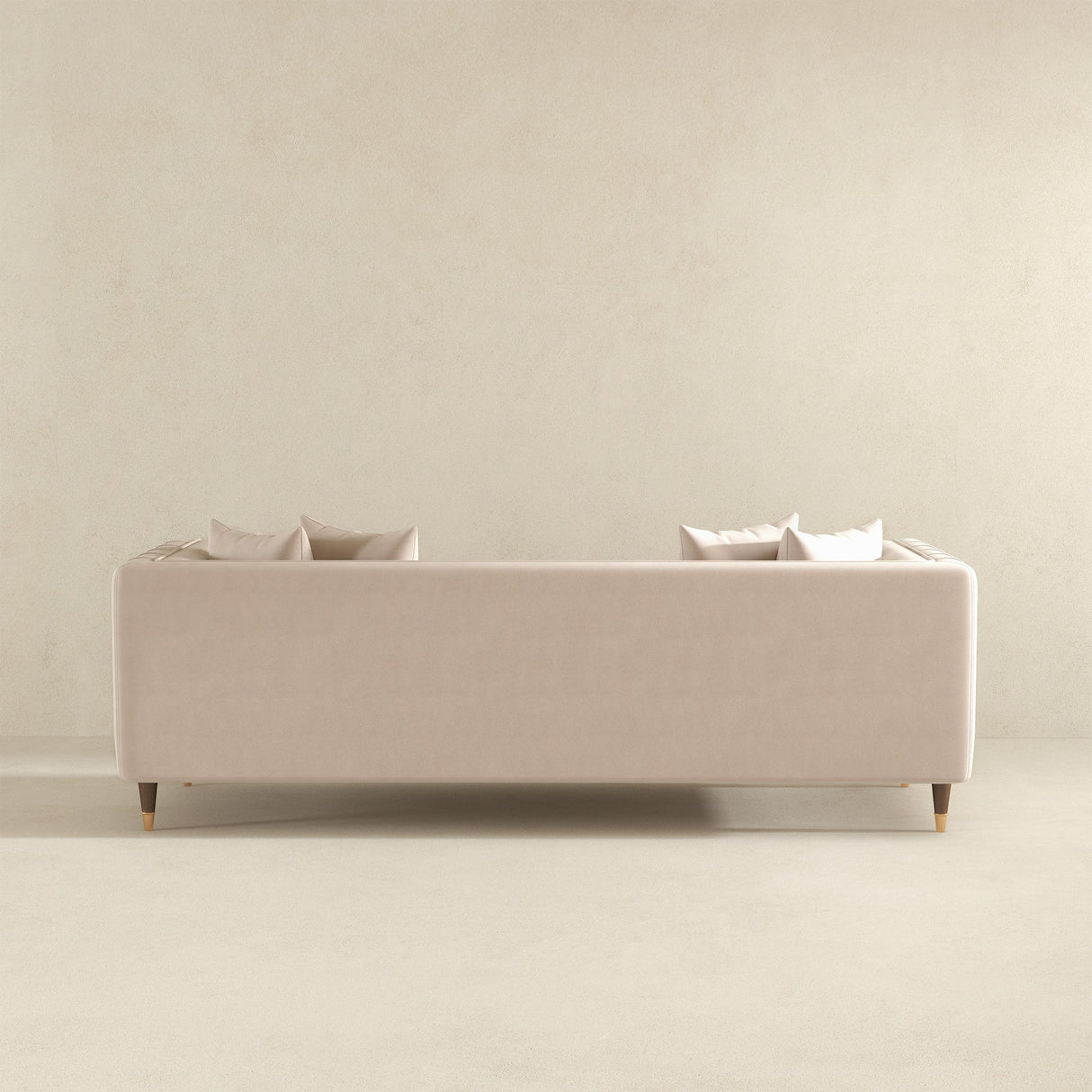 Nora Light Cream Velvet Sofa by Ashcroft Furniture at Eve Furniture