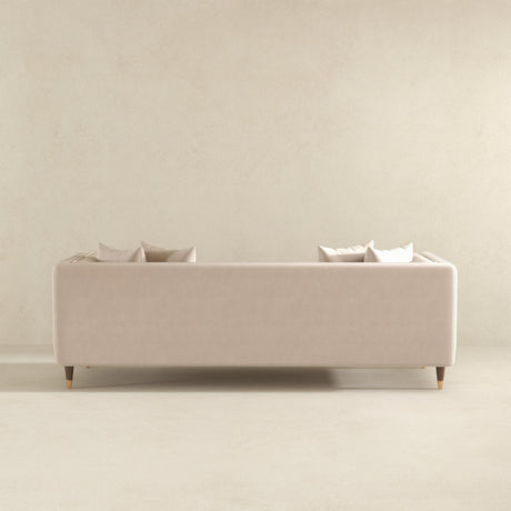 Nora Light Cream Velvet Sofa by Ashcroft Furniture at Eve Furniture
