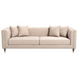 Nora Light Cream Velvet Sofa by Ashcroft Furniture at Eve Furniture