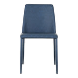 Nora Ocean Cavern Grey Vegan Leather Dining Chair (Set of 2) by MOES at Eve Furniture