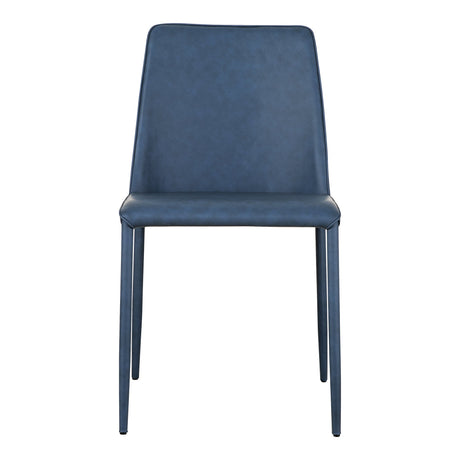 Nora Ocean Cavern Grey Vegan Leather Dining Chair (Set of 2) by MOES at Eve Furniture