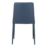Nora Ocean Cavern Grey Vegan Leather Dining Chair (Set of 2) by MOES at Eve Furniture