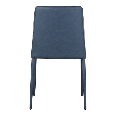 Nora Ocean Cavern Grey Vegan Leather Dining Chair (Set of 2) by MOES at Eve Furniture