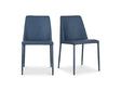 Nora Ocean Cavern Grey Vegan Leather Dining Chair (Set of 2) by MOES at Eve Furniture