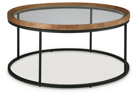 Noraluna Medium Brown Coffee Table by Ashley at Eve Furniture
