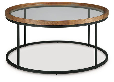 Noraluna Medium Brown Coffee Table by Ashley at Eve Furniture