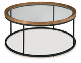 Noraluna Medium Brown Coffee Table by Ashley at Eve Furniture