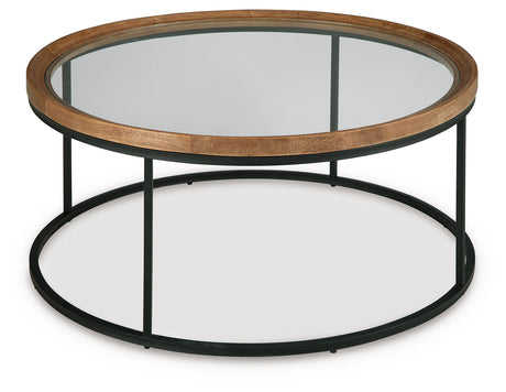 Noraluna Medium Brown Coffee Table by Ashley at Eve Furniture