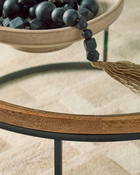 Noraluna Medium Brown Coffee Table by Ashley at Eve Furniture