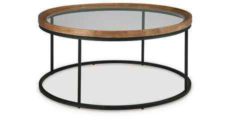 Noraluna Medium Brown Coffee Table by Ashley at Eve Furniture