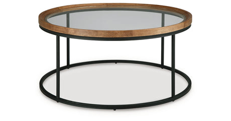 Noraluna Medium Brown Coffee Table by Ashley at Eve Furniture