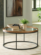 Noraluna Medium Brown Coffee Table by Ashley at Eve Furniture