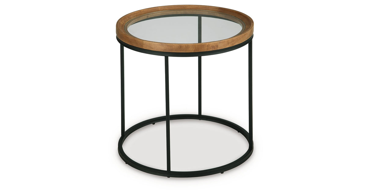 Noraluna Medium Brown End Table by Ashley at Eve Furniture