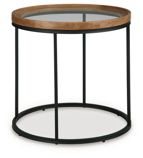 Noraluna Medium Brown End Table by Ashley at Eve Furniture