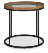 Noraluna Medium Brown End Table by Ashley at Eve Furniture