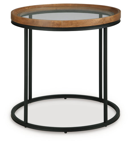 Noraluna Medium Brown End Table by Ashley at Eve Furniture