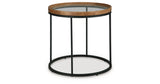 Noraluna Medium Brown End Table by Ashley at Eve Furniture