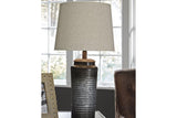 Norbert Gray Table Lamp by Ashley at Eve Furniture
