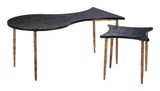 Norden Black & Bronze Coffee Table Set (2-Piece) by Zuomod at Eve Furniture