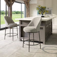 Nordhavn Gray Swivel Counter Stool by Zuomod at Eve Furniture
