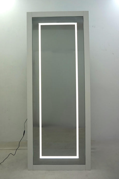Nordio White 72-inch Led Tempered Full Length Floor Mirror by Coaster at Eve Furniture