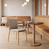 Nordvest Beige & Gold Dining Chair by Zuomod at Eve Furniture