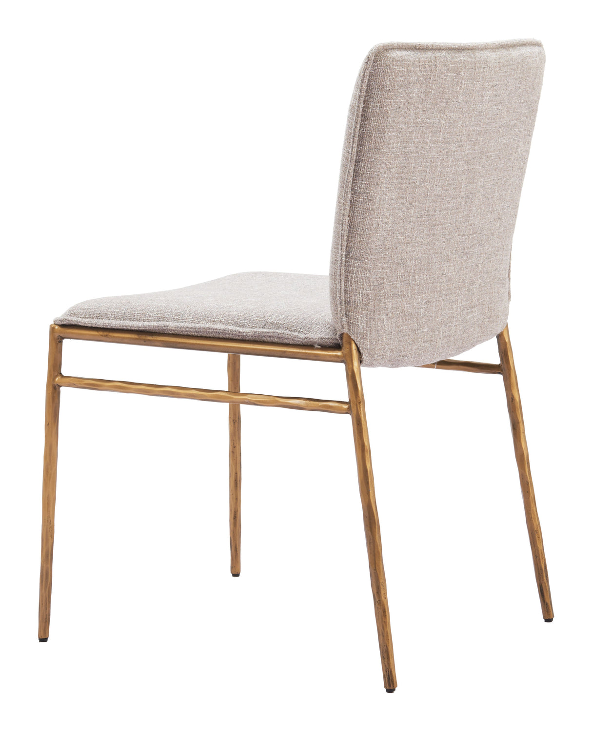 Nordvest Beige & Gold Dining Chair by Zuomod at Eve Furniture