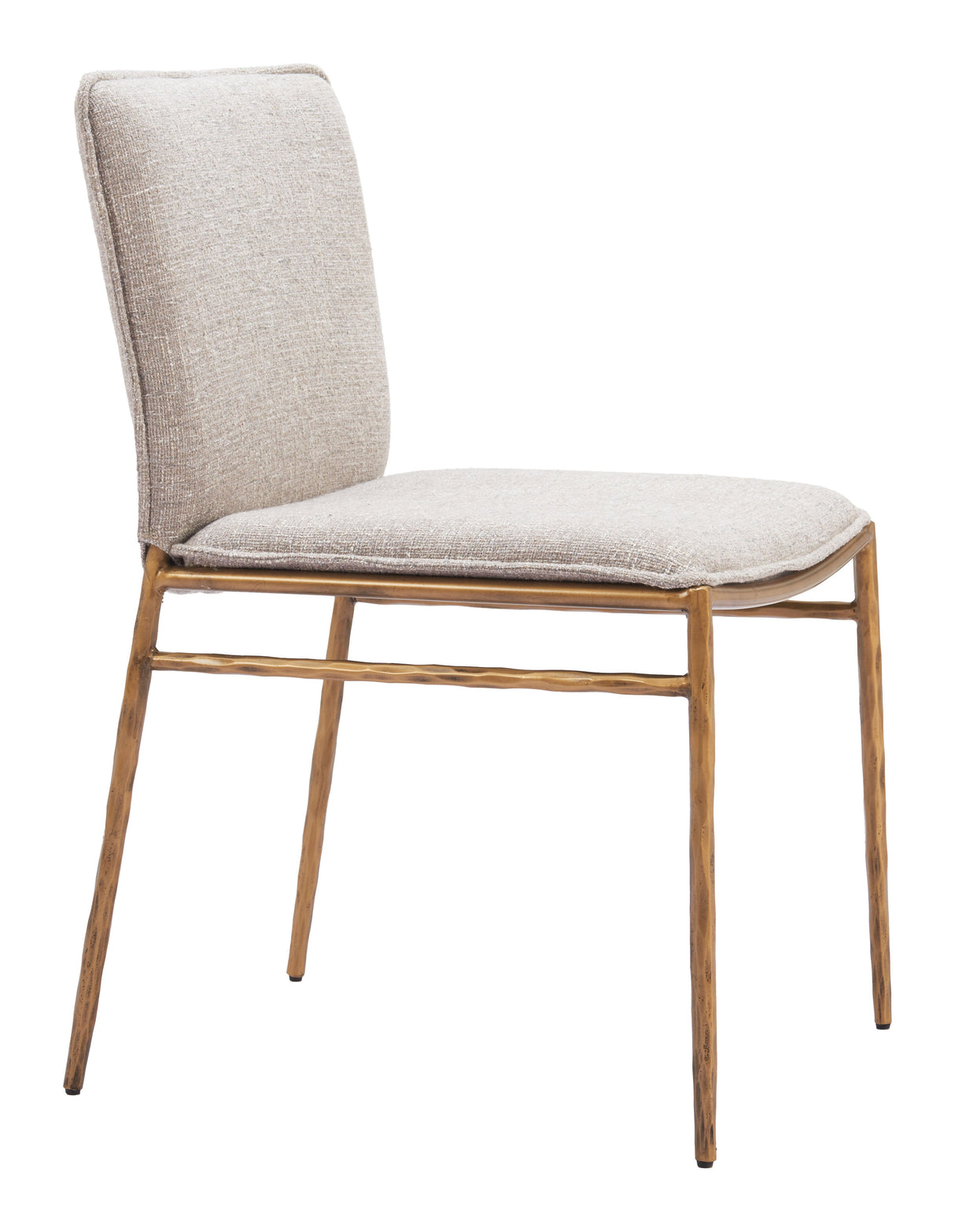 Nordvest Beige & Gold Dining Chair by Zuomod at Eve Furniture