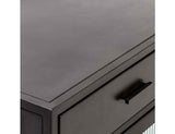 Nore Black Metal/Glass Cabinet (4 Doors) by Classic Home at Eve Furniture