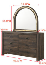 Noreen Brown Dresser by Crown Mark at Eve Furniture