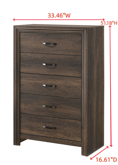 Noreen Brown LED Bedroom Set by Crown Mark at Eve Furniture