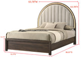 Noreen Brown LED Queen Bed by Crown Mark at Eve Furniture