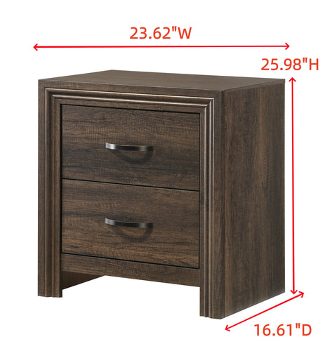 Noreen Brown Nightstand by Crown Mark at Eve Furniture