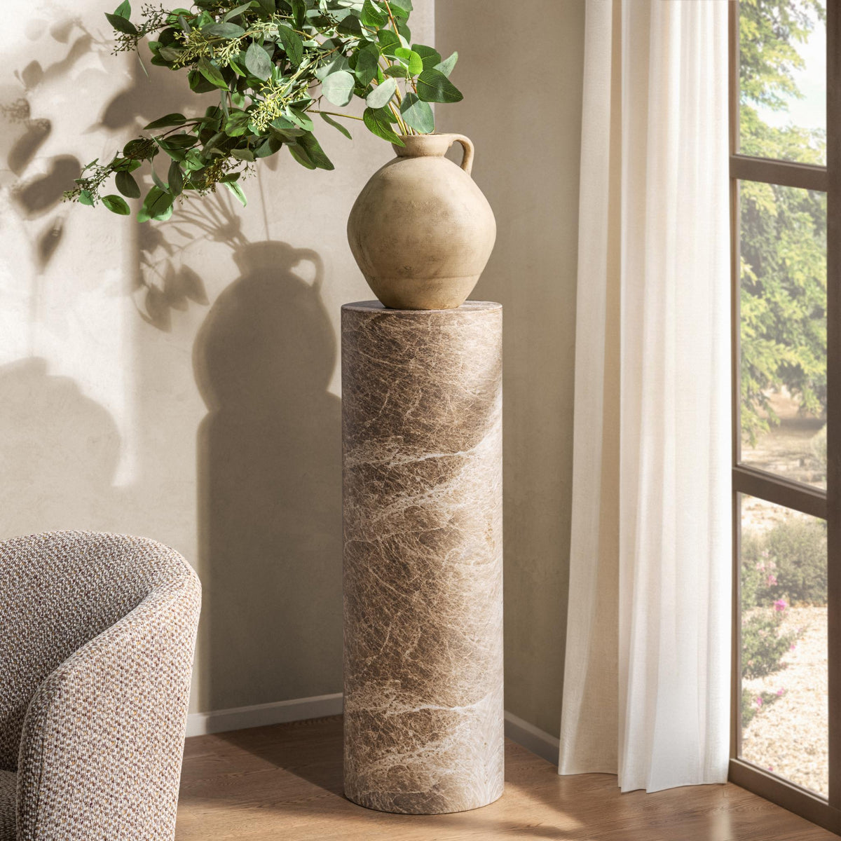 Norfolk Round Display Pedestal by Classic Home at Eve Furniture