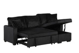 Nori Black Sofa Chaise by New Era Innovations at Eve Furniture
