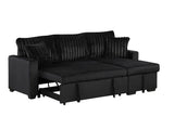 Nori Black Sofa Chaise by New Era Innovations at Eve Furniture