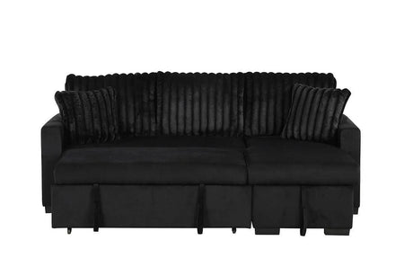 Nori Black Sofa Chaise by New Era Innovations at Eve Furniture