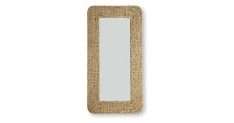 Norigan Natural Floor Mirror by Ashley at Eve Furniture